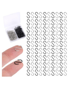 200 Ganchos S Mini de Acero Inoxidable Gosknor 1.3x0.9cm