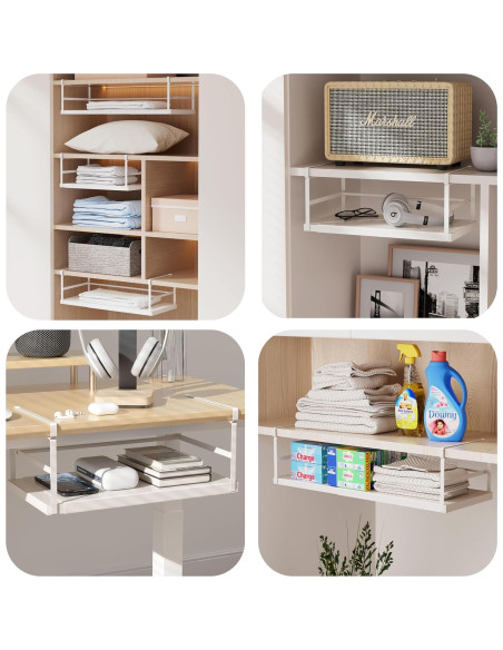 Organizador Bajo Gabinete Finnhomy 2 Pack Ajustable Gris Claro