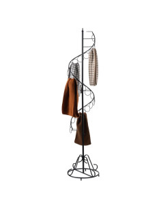 Soporte de bufandas y cinturones MyGift negro 68 cm metal