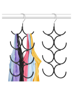 Perchero Ahorra Espacio DOIOWN 2 Piezas Metal Antideslizante