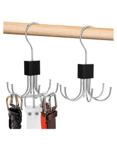 Soporte para Cinturones YUXIANLB 2 Piezas Metal Plateado