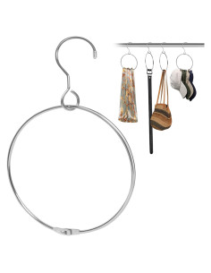 Organizador de Cinturones Harhana, 2 Paquetes, Cromado, 15.24 cm