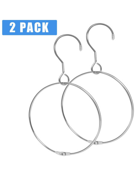 Organizador de Cinturones Harhana, 2 Paquetes, Cromado, 15.24 cm