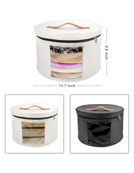 Caja de Almacenamiento de Sombreros VanlonPro 40.64 cm x 25.4 cm