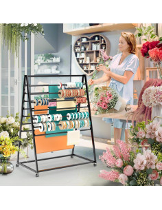 Organizador de Cinta de Metal QJSZMEI 15 Niveles 80x40x120cm 2