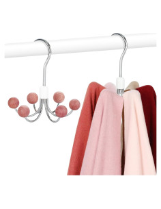 Perchas Giratorias TOPIA HANGER 2-Pack con Bolas de Cedro