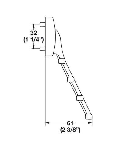Soporte de Almacenamiento para Corbatas TAG Hardware 8 Ganchos Oro Mate