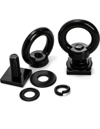 Juego de 8 Tornillos de Ojo M8 T Track Elsjoy para Portaequipajes
