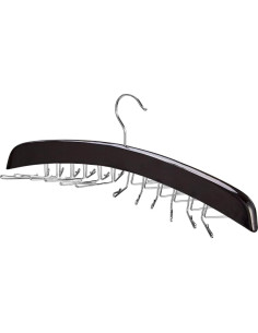Organizador Colgante de Corbatas Richards Madera Nogal 24 Corbatas 2