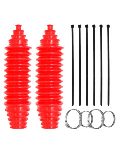 Kit de Botas de Rótula y Piñón QQWD-LGFCT01 Silicona Roja