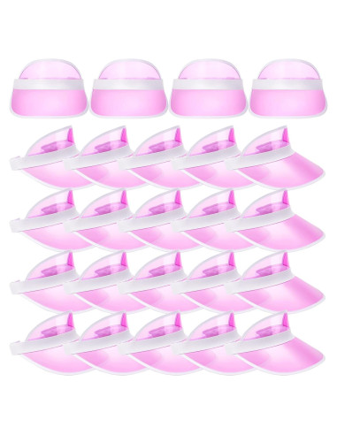 Sombrero Visera Transparente Jeyiour 24 Pcs PVC Protección UV
