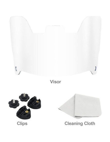 Visera de Fútbol ZAKVOP Transparente Antiniebla para Casco