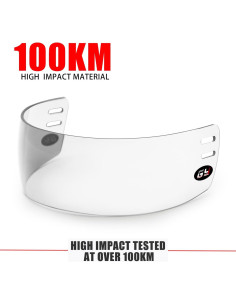 Visera de Hockey GY HV-M1 Transparente Anti-Rasguños y Niebla 2