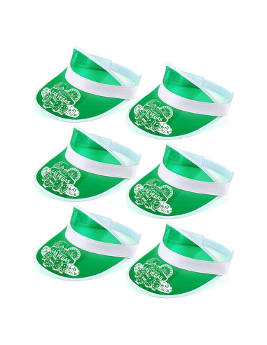 Gorras de Casino Verde Suhine - 6 Piezas para Dealer de Póker