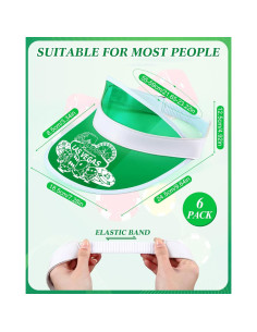 Gorras de Casino Verde Suhine - 6 Piezas para Dealer de Póker 2