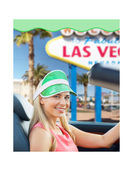 Gorras de Casino Verde Suhine - 6 Piezas para Dealer de Póker