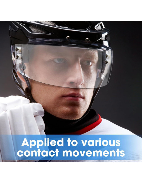 Visera de Casco de Hockey Copkim Transparente Anti Rayones