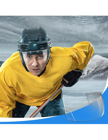 Visera de Casco de Hockey Copkim Transparente Anti Rayones