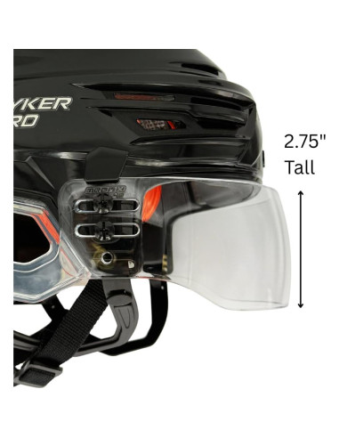 Visera Cortada Ventilada TronX S40 para Hockey Transparente CE