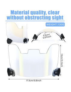 Viseras de Fútbol Kanayu 2 Pcs con Protección Ocular 2