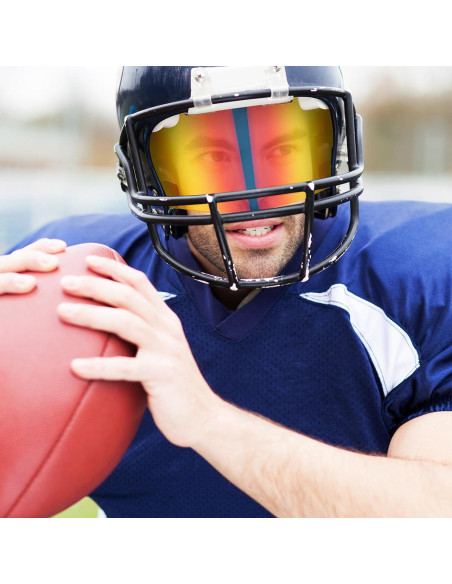 Viseras de Fútbol Umigy 4 Pcs para Casco Adulto UV Resistente