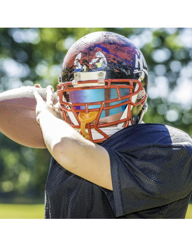 Viseras de Fútbol Umigy 4 Pcs para Casco Adulto UV Resistente