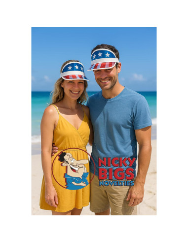 Gorra Visor Patriótico Nicky Bigs - Bandera Americana 20 cm
