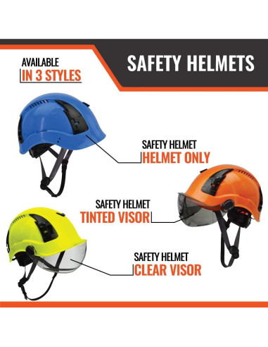 Casco de Seguridad APEX Malta Dynamics con Visor Claro Naranja