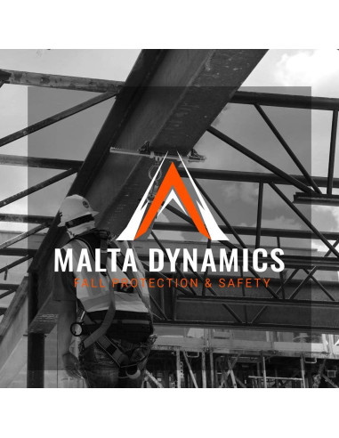 Casco de Seguridad APEX Malta Dynamics con Visor Claro Naranja