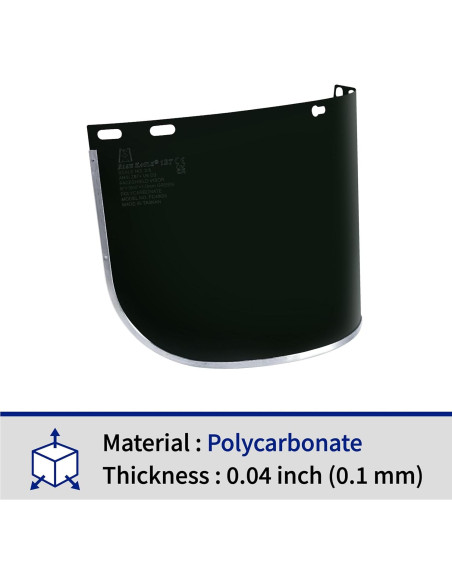 Visores UV Blue Eagle FC48G5 - Policarbonato Verde Oscuro - 3 PCS