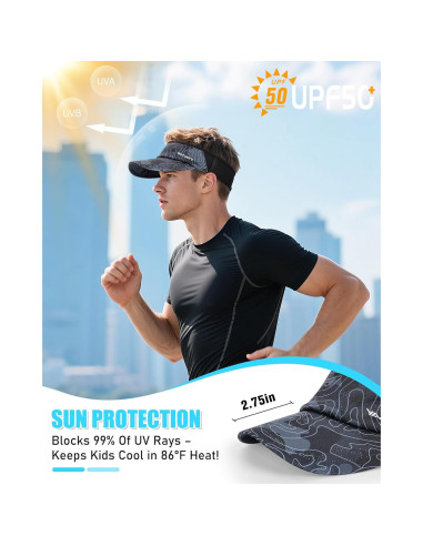 Gorra Deportiva Plegable YANIKY UPF 50+ para Correr