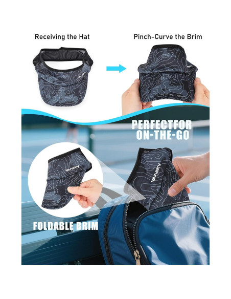Gorra Deportiva Plegable YANIKY UPF 50+ para Correr
