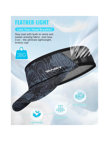 Gorra Deportiva Plegable YANIKY UPF 50+ para Correr