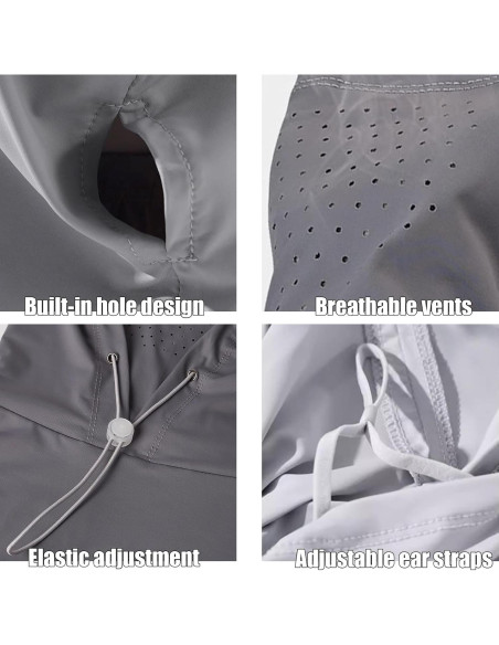 3 Pcs Balaclava Refrigerante UV Protección Solar Unisex