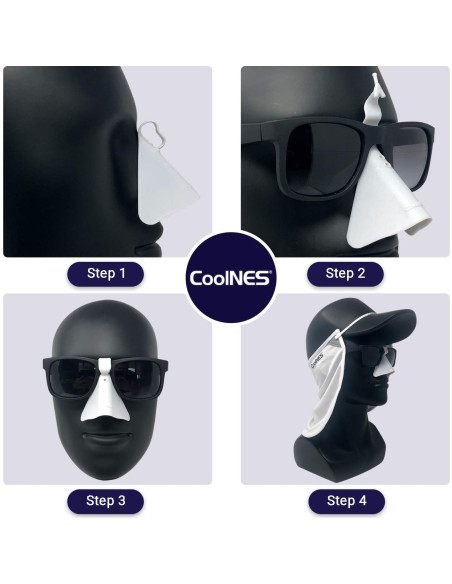 Paquete de 4 Protectores de Nariz UV CoolNES UPF 50+