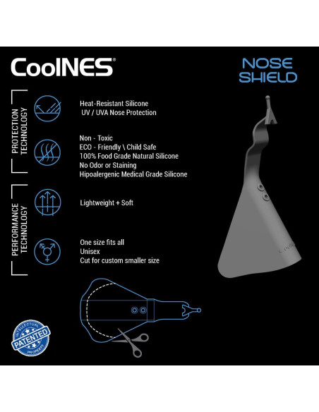 Paquete de 4 Protectores de Nariz UV CoolNES UPF 50+