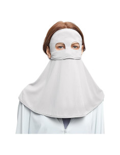Mascarilla Solar Completa UPF 50+ para Mujeres - Gris