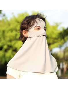 Mascarilla Solar Completa UPF 50+ para Mujeres - Gris 2