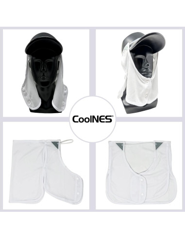 Drape de Cuello CoolNES UV Ajustable 2 en 1 para Pesca