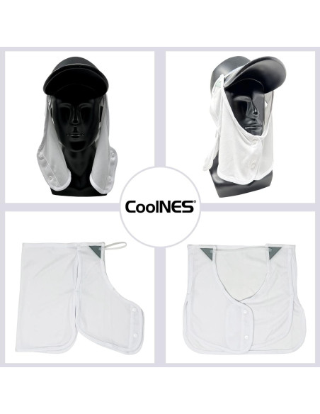 Drape de Cuello CoolNES UV Ajustable 2 en 1 para Pesca