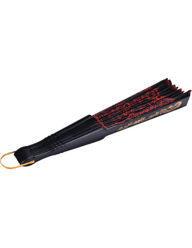 10 Abanicos Plegables Winture Pavo Real Bordado 23 cm