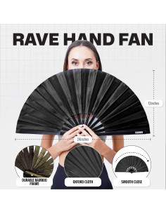 Abanico Plegable SoJourner Bags - Accesorio Rave Arcoíris 2