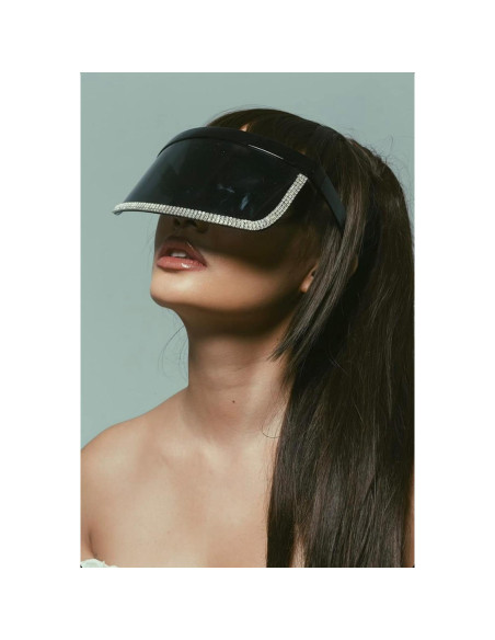 Gafas de sol ShadyVEU UV400 con escudo facial y strass Gafas de sol ShadyVEU UV400 con escudo facial y strass