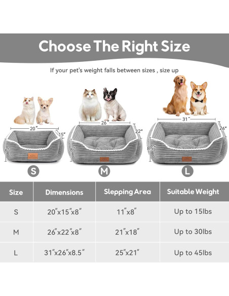 Cama Suave para Gatos y Perros ZBGUS Pequeña Gris Antideslizante