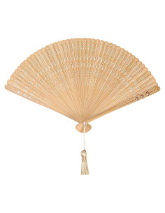 Abanico Plegable de Madera IMIKEYA 31.8cm Vintage para Mujeres