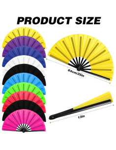 Set de 10 Abanicos Plegables HINGTAI para Baile en Línea 2