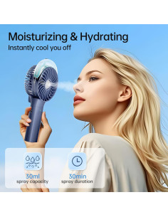 Ventilador de Mano PANERGY F006 con Rocío Recargable Azul 2