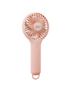 Ventilador de Mano QQT 2024 Portátil Recargable 3 Velocidades Rosa