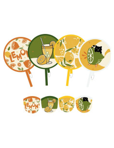 Abanicos Plegables TOGETRUE 4 Pcs Verano 20.1 cm Poliester