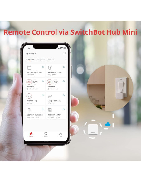 Interruptor Inteligente SwitchBot S1 - Control Remoto y APP